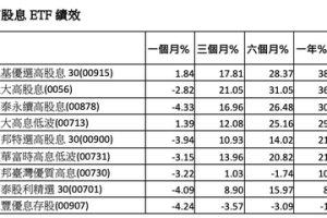 高股息 ETF 年冠軍的加碼甜蜜點