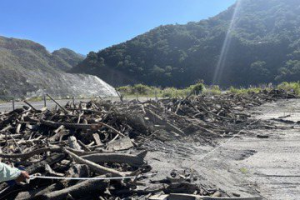 霧社水庫清除颱風漂流木 仁愛鄉居民下周一優先撿拾3天