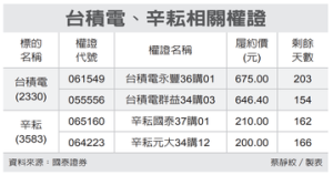 台積、辛耘 鎖定長天期