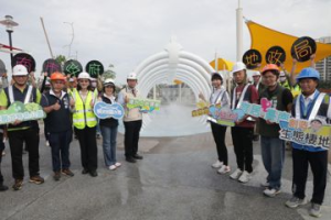 台南北安重劃完工形塑商業副都心 黃偉哲開箱特色公園