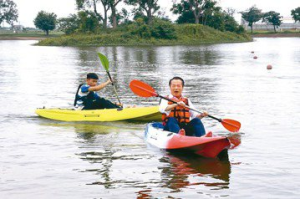 嘉義新港大潭岳湖輕艇訓練基地 將增艇庫擴大浮動碼頭