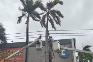 彰化風雨加大高壓線斷線 員林、大村近4千戶停電搶修中