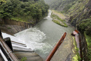 凱米颱風帶來豐沛雨量 大甲溪水庫調節性放水