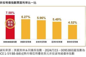 迎接降息 非投等債比票面利率誰喫香？