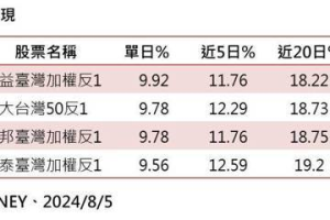 大盤下跌照賺不誤 選對台股反向ETF省錢又賺錢