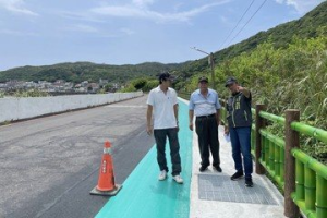 貢寮龍洞街拓寬工程完成 人車分流更安全