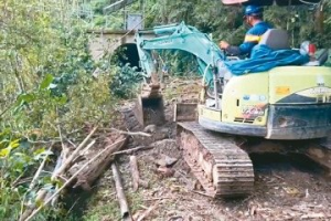 剛復駛 又遭凱米吹壞 阿裏山林鐵估月底通車