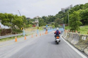 淡北道落墩調整機車引道 路型蜿蜒地方憂心安全