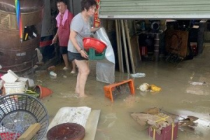 台中類鼻疽+1！大裏壯男刮颱風下溪…慘發燒住院