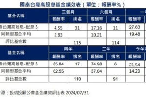 00878兄弟是他 國泰台灣高股息基金三大優勢