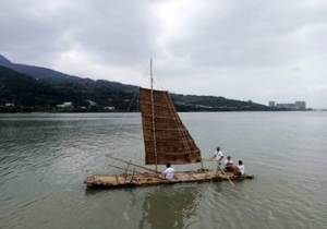 淡水河竹筏帆船現身 114年目標新船遠航與那國島