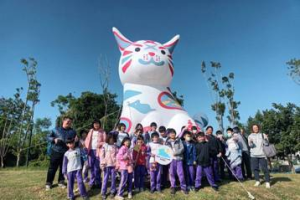 南市隆田Cha Cha園區有吉祥物「巷仔Niau」 彩繪有好康