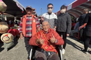 走過古寧頭戰役的雲林96歲志工阮耀山 熱心助人今獲表揚